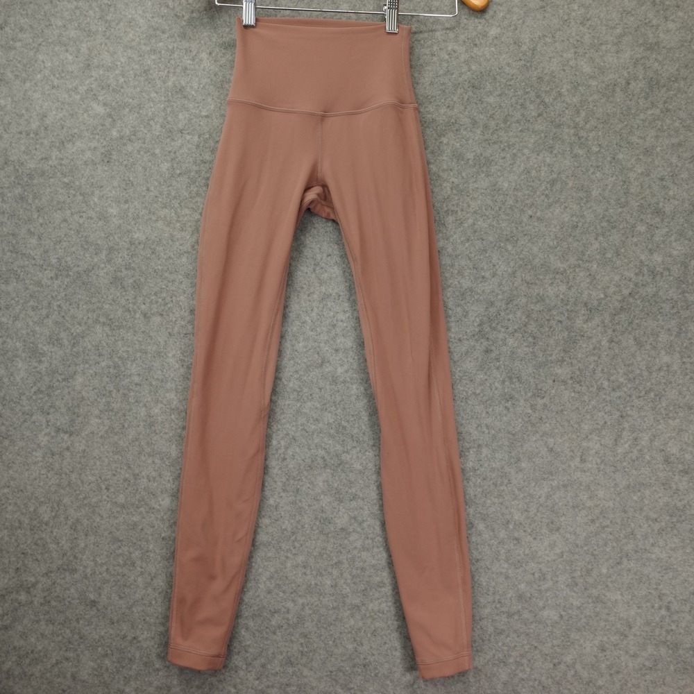 Lululemon Align High Rise Leggings Womens 0 Nude Pink Pastel Yoga Pants 19x28